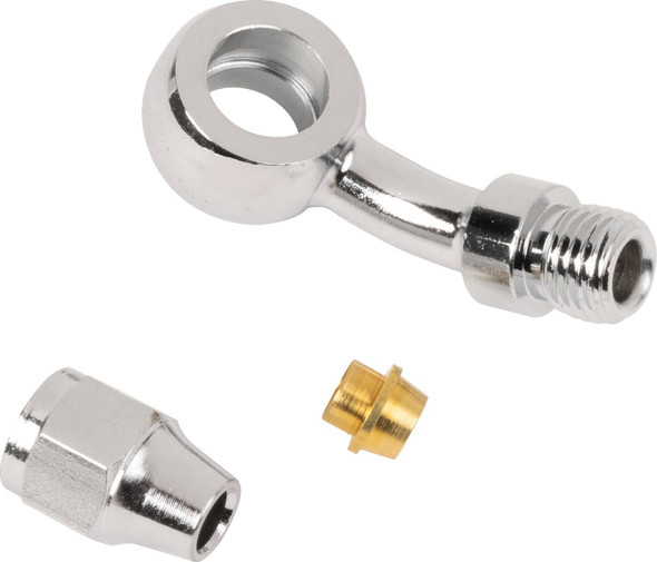 Drag Specialties - 17420105 - Banjo Fitting - 3/8"/10mm - 35 Degree