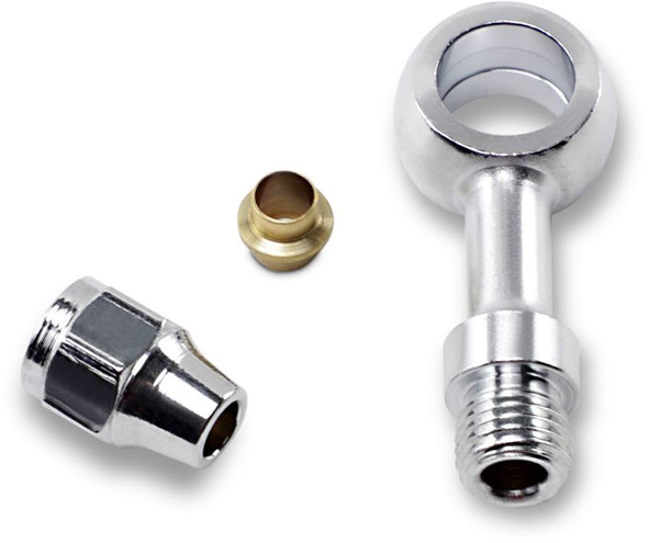 Drag Specialties - 17420107 - Banjo Fitting - 7/16" - Straight