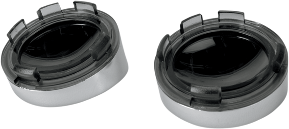 Drag Specialties - 20200402 - Visor-Style Bezel/Lenses - Smoke/Mirror