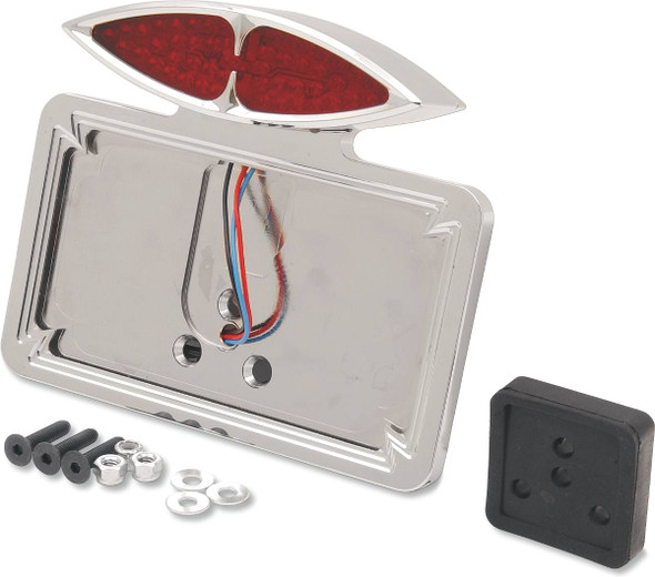Drag Specialties - 20300172 - Taillight/License Plate Mount - Cateye