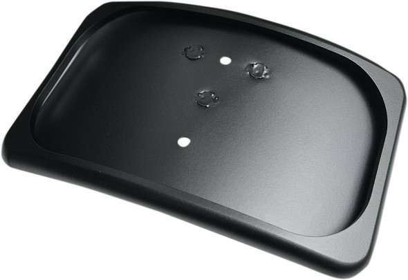 Drag Specialties - 20301013 - License Plate Mount - 3 Hole - Flat Black