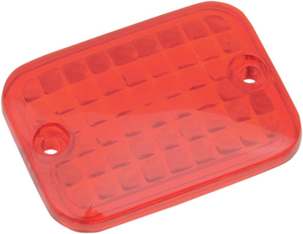 Drag Specialties - 20400302 - Replacement Mini Rectangular Lens - Red