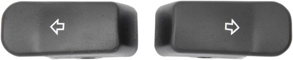 Drag Specialties - 21060360 - Turn Signal Switch Extension Caps - Black