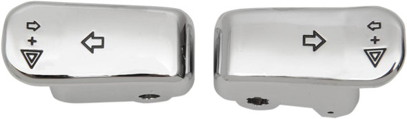 Drag Specialties - 21060363 - Turn Signal Switch Extension Caps - Chrome