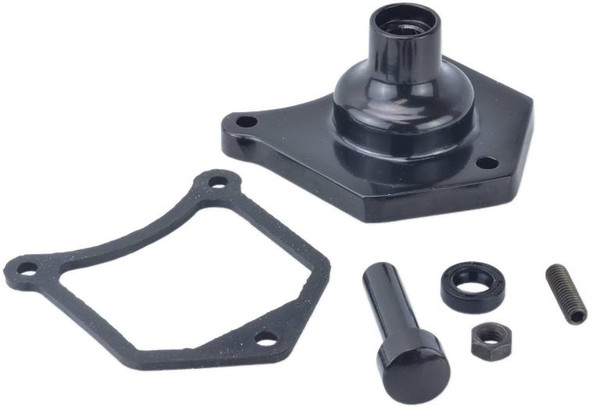 Drag Specialties - 21100992 - End Cover - Solenoid/Starter Button - Gloss Black