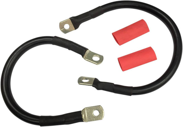 Drag Specialties - 21130662 - Black Battery Cable Set - '89-'08 ST