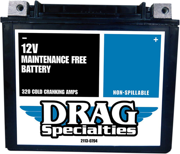 Drag Specialties - 21130794 - AGM Battery - YTX20HL FT