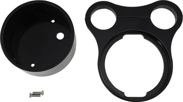 Drag Specialties - 22100563 - 1.5" T-Bar Gauge Mount - Flat Black - For OEM Gauge