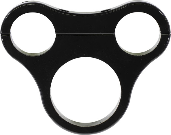 Drag Specialties - 22100565 - 1.5" T-Bar Gauge Mount - Gloss Black - For Mini Gauge