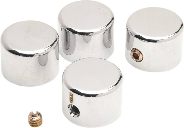 Drag Specialties - 24020073 - Head Bolt Covers - Chrome - 4 Pack