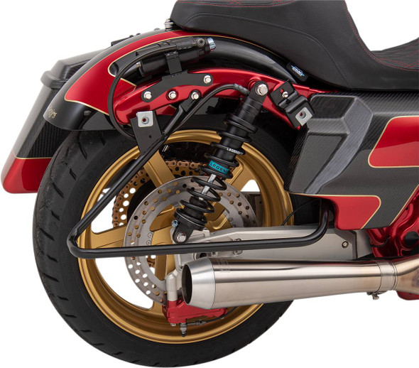 Drag Specialties - 35010612 - Saddlebag Support Brackets - Chrome - FL '09-'13