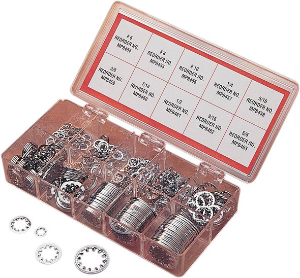 Drag Specialties - DS190502 - Washer Kit- Inside Star - Chrome