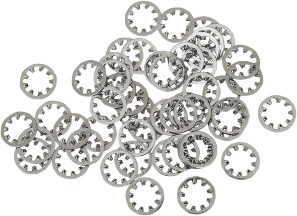 Drag Specialties - DS190506 - Inside Washer - Star - Chrome - 1/4"