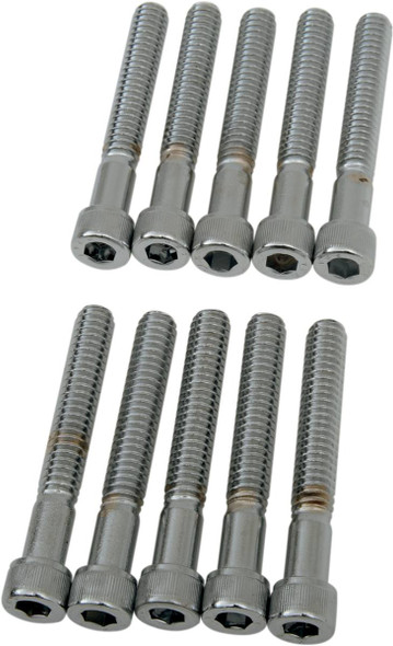 Drag Specialties - DS190540 - Bolts - Socket-Head - Knurled - 1/4-20 x 1-3/4"