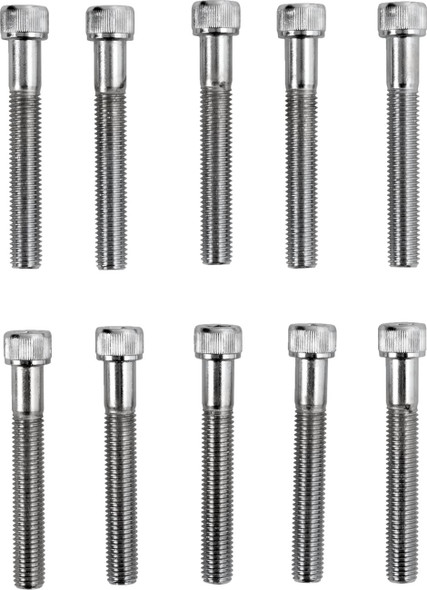 Drag Specialties - DS190565 - Bolts - Socket-Head/Replacement - Knurled/Fine Thread - 1/4"-28 x 1-3/4" - 10 Pack
