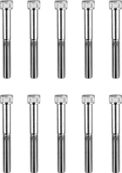 Drag Specialties - DS190566 - Bolts - Socket-Head/Replacement - Knurled/Fine Thread - 1/4"-28 x 2" - 10 Pack