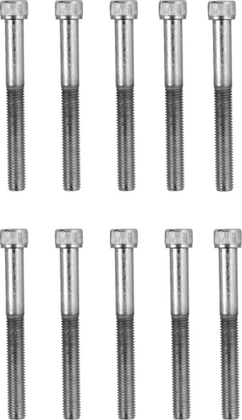 Drag Specialties - DS190567 - Bolts - Socket-Head/Replacement - Knurled/Fine Thread - 1/4"-28 x 2-1/4" - 10 Pack