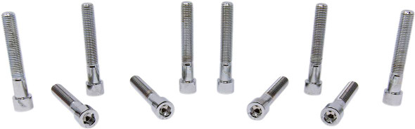 Drag Specialties - DS190575S - Bolts - Socket-Head/Replacement - Smooth/Fine Thread - 5/16"-24 x 2" - 10 Pack