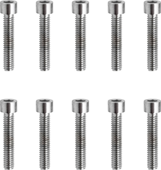 Drag Specialties - DS190585S - Bolts - Socket-Head - Replacement - Smooth/Coarse Thread - #8-32 x 7/8" - 10 Pack Drag Specialties - DS190585S - Bolts - Socket-Head - Replacement - Smooth/Coarse Thread - #8-32 x 7/8" - 10 Pack