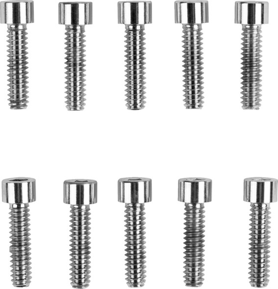 Drag Specialties - DS190589S - Bolts - Socket-Head - Replacement - Smooth/Coarse Thread - #10-24 x 3/4" - 10 Pack