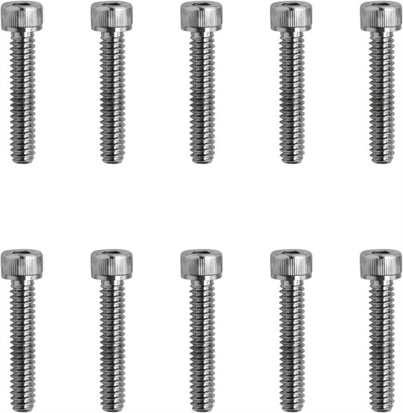 Drag Specialties - DS190590 - Bolts - Socket-Head - Replacement - Knurled/Coarse Thread - #10-24 x 1" - 10 Pack
