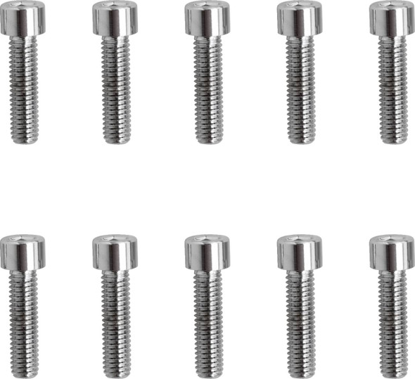 Drag Specialties - DS190597S - Bolts - Socket-Head - Replacement - Smooth/Fine Thread - #10-32 x 3/4" - 10 Pack