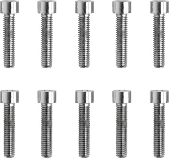 Drag Specialties - DS190598S - Bolts - Socket-Head - Replacement - Smooth/Fine Thread - #10-32 x 7/8" - 10 Pack