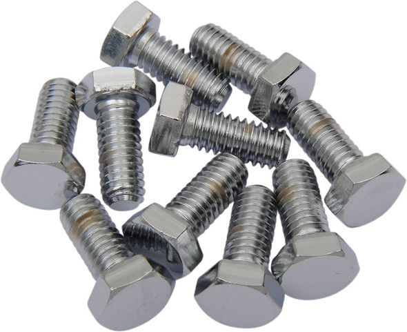 Drag Specialties - DS190611 - Bolts - Hex-Head - Chrome - 5/16"-18 x 3/4"