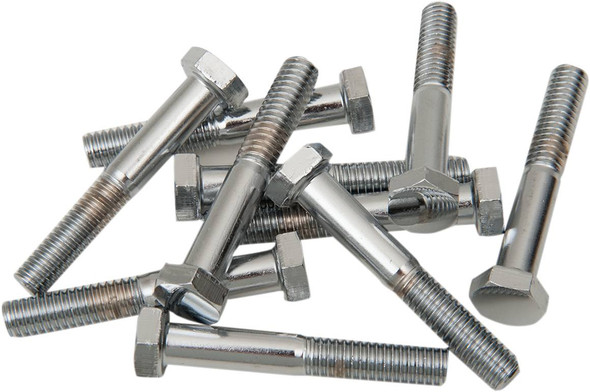 Drag Specialties - DS190617 - Bolts - Hex-Head - Chrome - 5/16"-18 x 2"