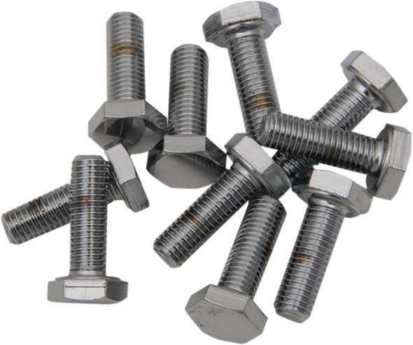 Drag Specialties - DS190627 - Bolts - Hex Head/Replacement - Fine Thread - 1/4"-28 x 3/4" - 10 Pack
