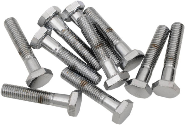 Drag Specialties - DS190631 - Bolts - Hex Head/Replacement - Fine Thread - 1/4"-28 x 1-1/2" - 10 Pack