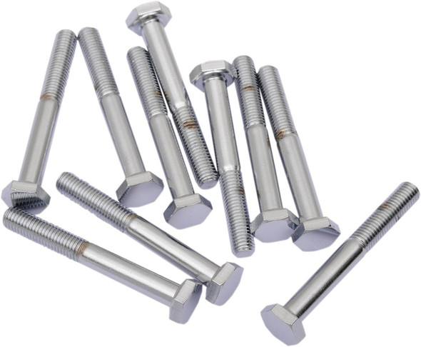 Drag Specialties - DS190634 - Bolts - Hex Head/Replacement - Fine Thread - 1/4"-28 x 2-1/4" - 10 Pack