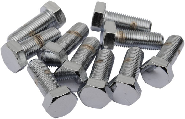 Drag Specialties - DS190644 - Bolts - Hex Head/Replacement - Fine Thread - 3/8"-24 x 3/4" - 10 Pack