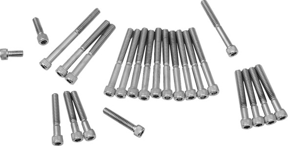 Drag Specialties - DS190750 - Bolt Set - Cam/Primary/Sprocket Cover - Socket-Head/Knurled - '77-'85 Sportster