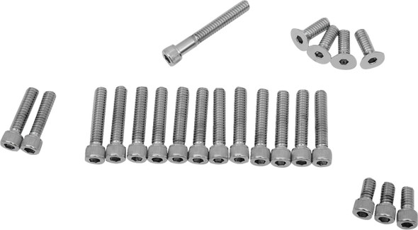 Drag Specialties - DS190755 - Bolt Set - Cam/Primary/Inspection/Derby Cover - Knurled - '70-'84 Harley-Davidson