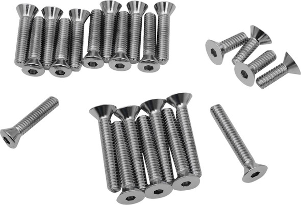Drag Specialties - DS190756 - Bolt Set - Cam/Primary/Inspection/Derby Cover - Knurled - '65-'69 Touring