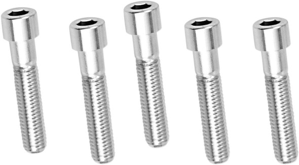 Drag Specialties - DS192316 - Bolts - Socket-Head/Replacement - Smooth/Coarse Thread - 1/2"-13 x 2-1/2" - 5 Pack