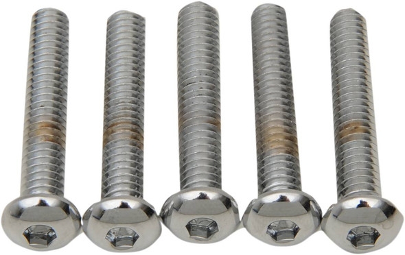Drag Specialties - DS192321 - Bolts - Button Head/Replacement - 1/4"-20 x 1-1/2" - 5 Pack