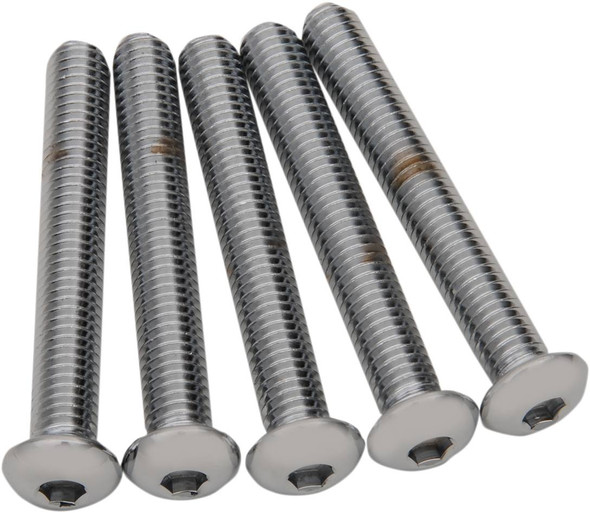 Drag Specialties - DS192334 - Bolts - Button Head/Replacement - 3/8"-16 x 3" - 5 Pack