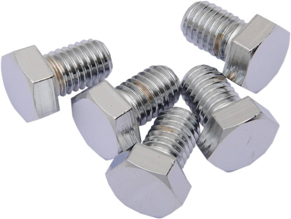 Drag Specialties - DS192340 - Bolts - Hex-Head - Chrome - 1/2"-13 x 3/4"