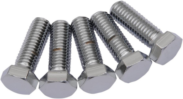 Drag Specialties - DS192344 - Bolts - Hex-Head - Chrome - 1/2"-13 x 2"