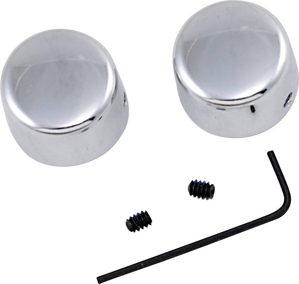 Drag Specialties - DS222879 - Chrome Handlebar Riser Bolt Caps - FX/XL