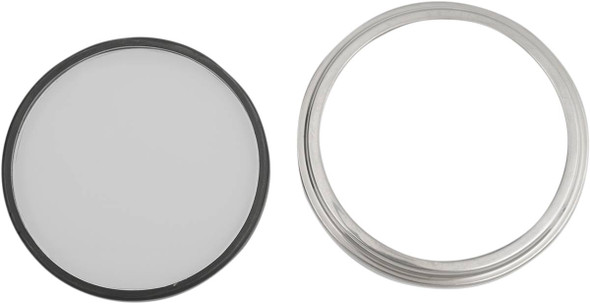 Drag Specialties - DS243809 - Bezel/Lens Kit for FL-Style Speedometer - 5" Diameter