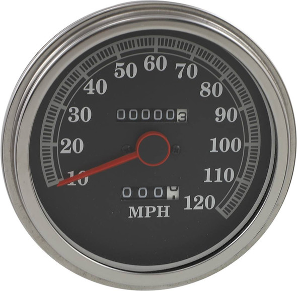 Drag Specialties - DS243844 - FL-'89-'95 Style 2240:60 Speedometer - Black Face