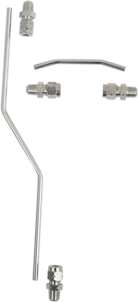 Drag Specialties - DS246010 - Rocker Oil Line Set - Chrome - Shovelhead