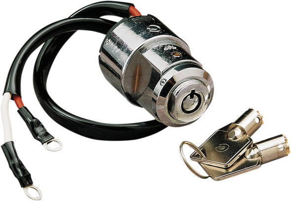 Drag Specialties - DS272113 - Round Key Ignition Switch - Dyna