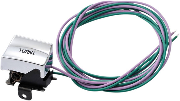 Drag Specialties - DS272258A - Handlebar Switch Kit - Left-Side - Turn Signal - Chrome