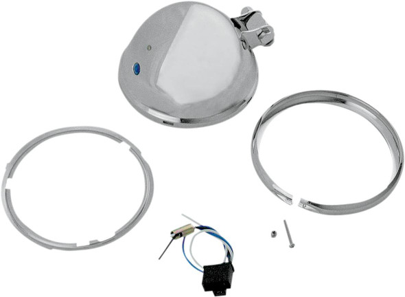 Drag Specialties - DS280099 - Bottom Mount Headlight Shell - 5-3/4" - Chrome