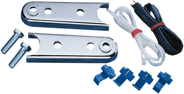 Drag Specialties - Front Turn Signal Relocation Kit - fits '00-'17