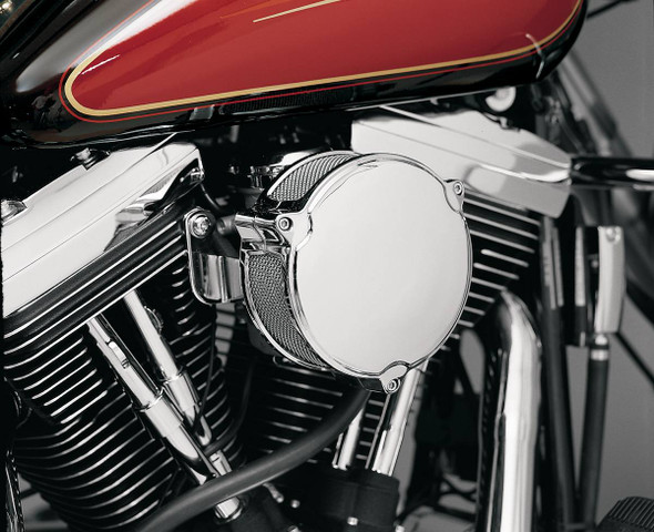 Drag Specialties - DS289044 - High Performance 6" Dragtron™ II Air Cleaner Kit - Chrome